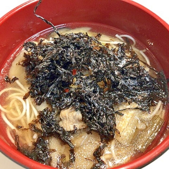 ツルツル美味しい☆岩のり温麺